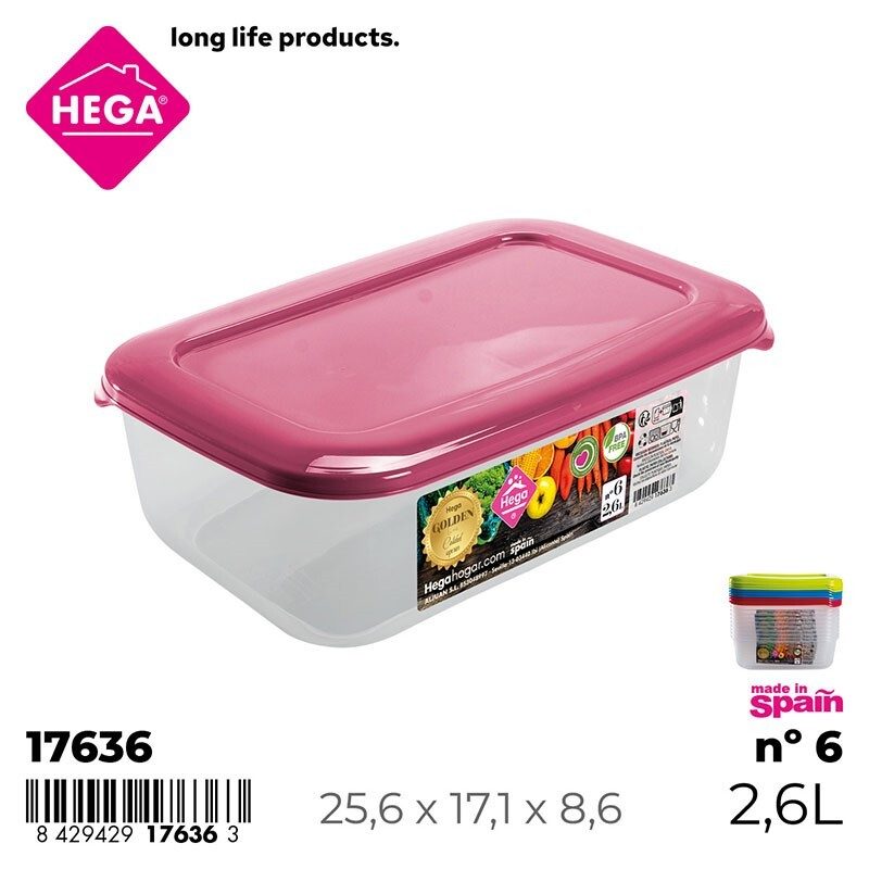 [131462] FIAMBRERA GOLDEN LINE RECTANGULAR Nº6 2.6 LTS