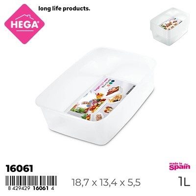[135052] BANDEJA TURIN RECTANGULAR 1 LTS