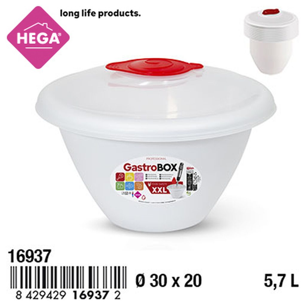 [135069] BOL GASTROBOX CON TAPA PARA BATIDORA 5.7 LTS