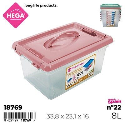 [137168] CAJA Nº22 NEW BOX CON CIERRES Y ASA 8 LTS