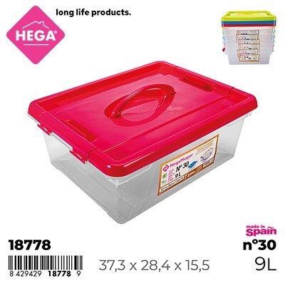 [137170] CAJA Nº30 NEW BOX CON CIERRES Y ASA 9 LTS