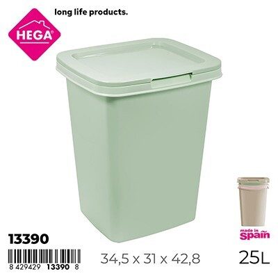 [139992] PAPELERA SENA CUADRADA PASTEL 25 LTS