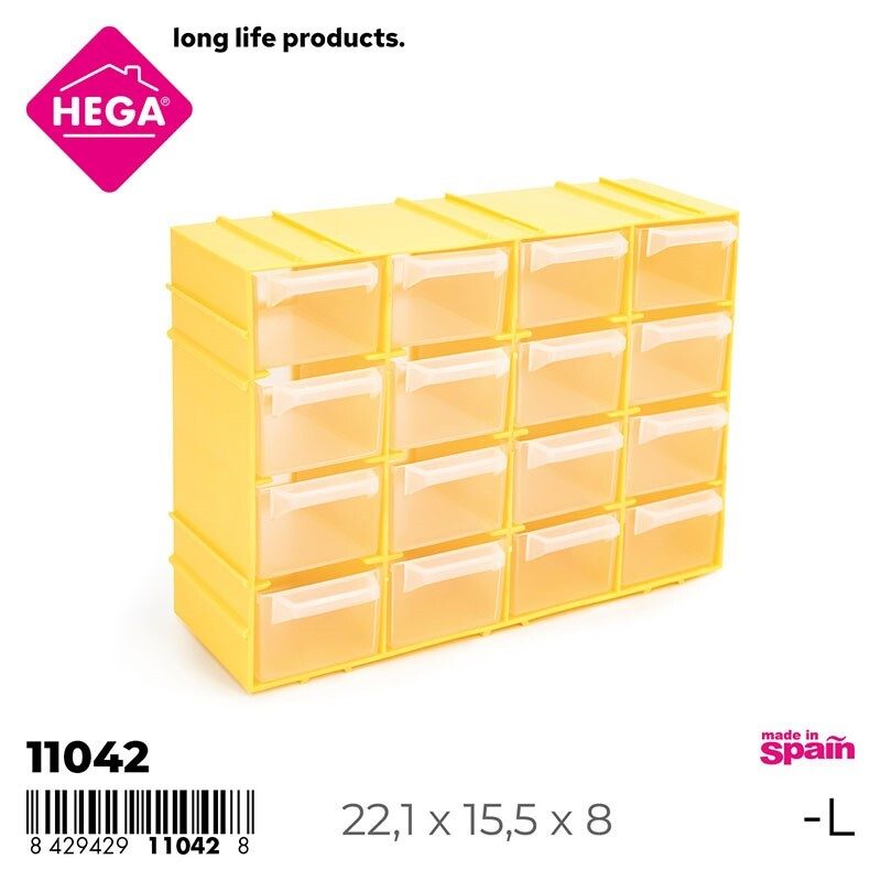[142585] MULTIBOX EVEREST MULTIHOBBY MODULAR AMARILLO 16 COMPARTIMENTOS