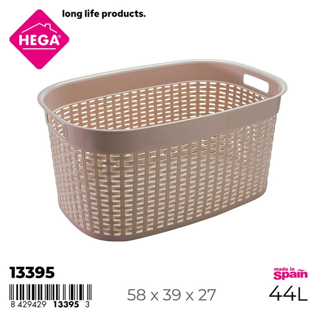 [142594] CESTA DE ROPA RATTAN LINE BEIGE 44 LTS