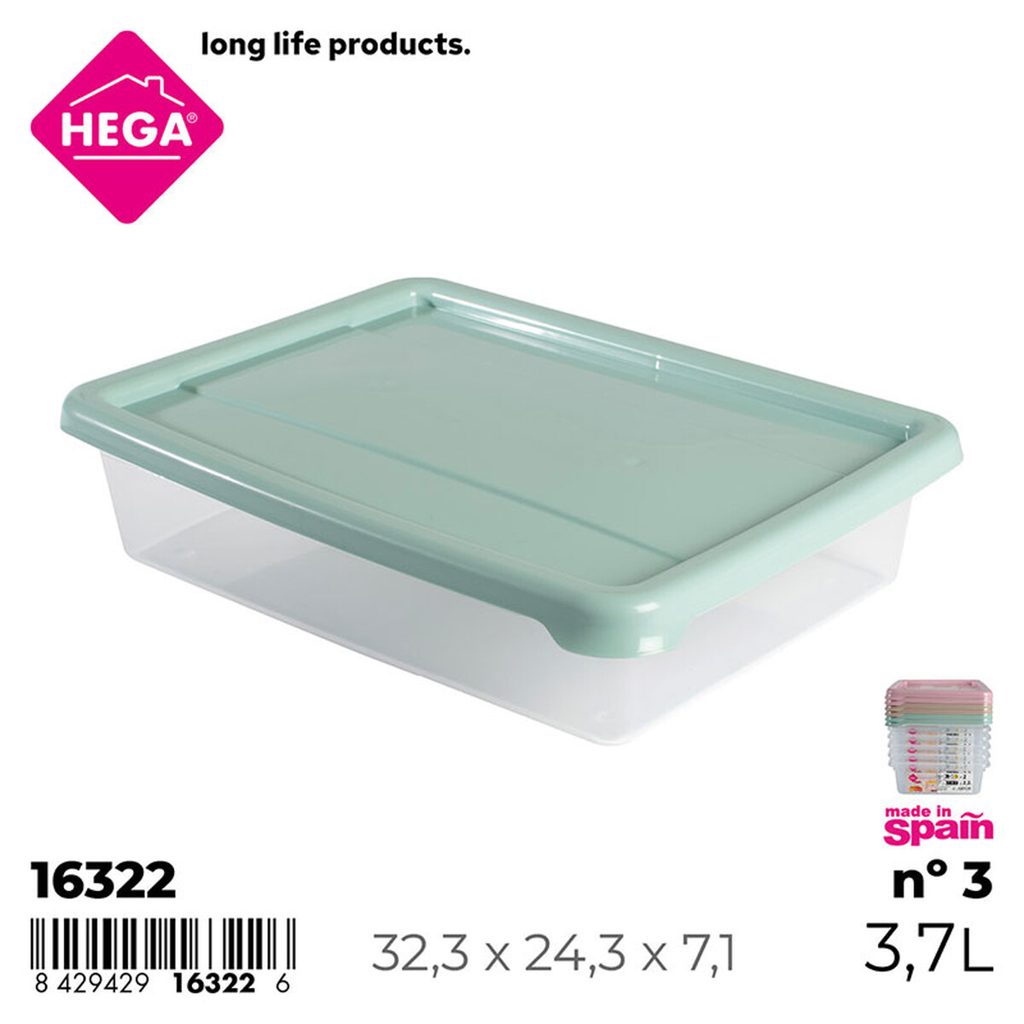 [148954] BANDEJA CON TAPA FRIGO RECTANGULAR Nº3 3.7 LTS