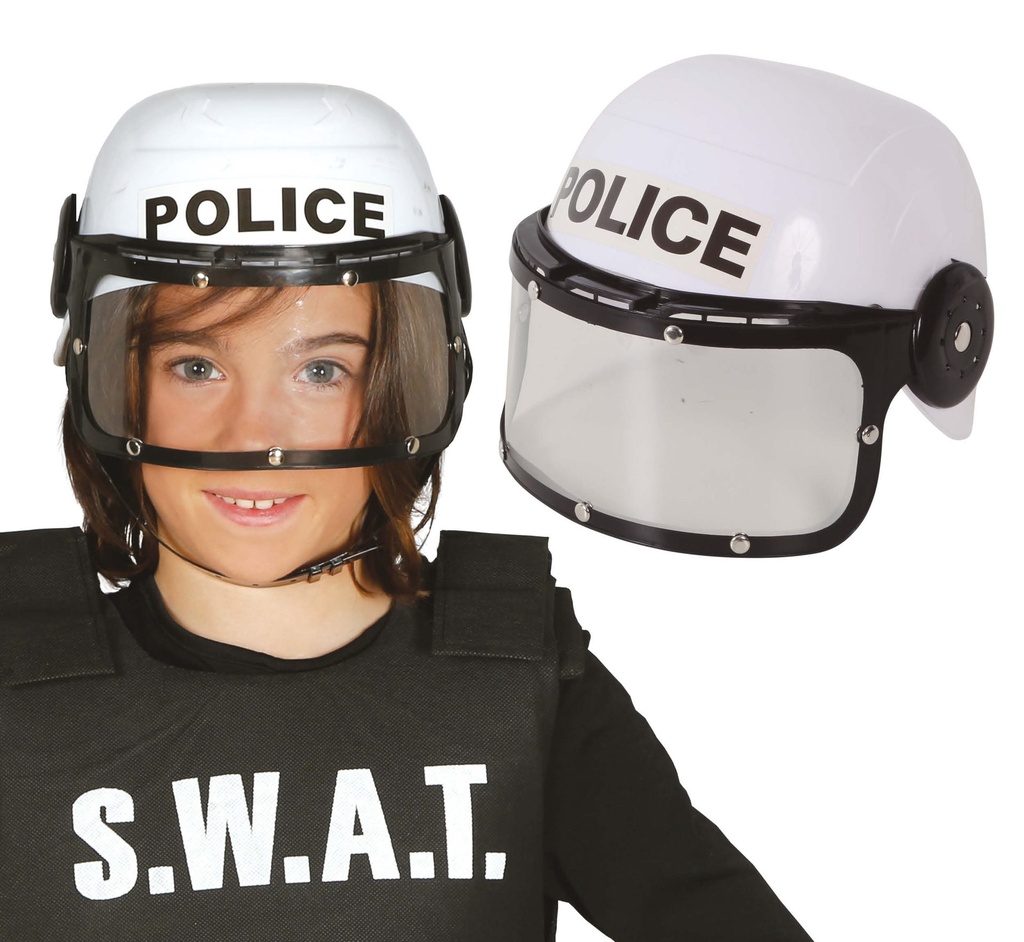[83066] Casco Plastico de Policia