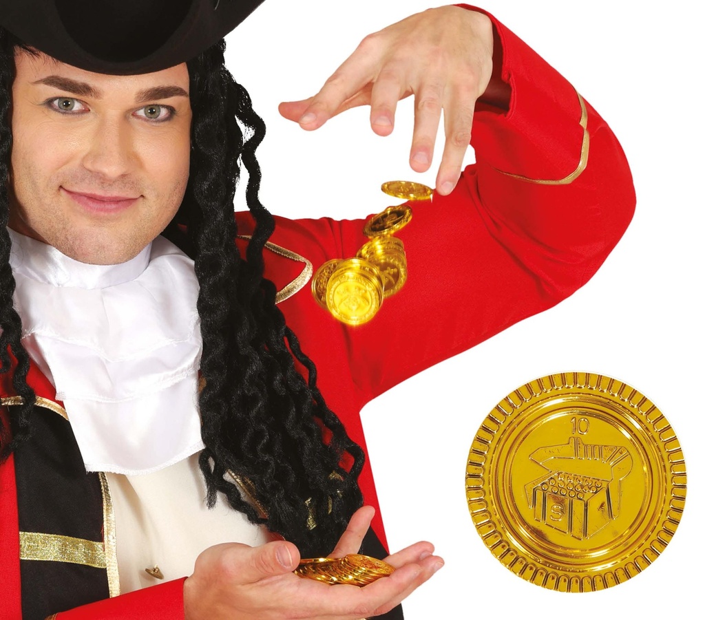 [133893] Monedas Pirata Doradas 25 UDS
