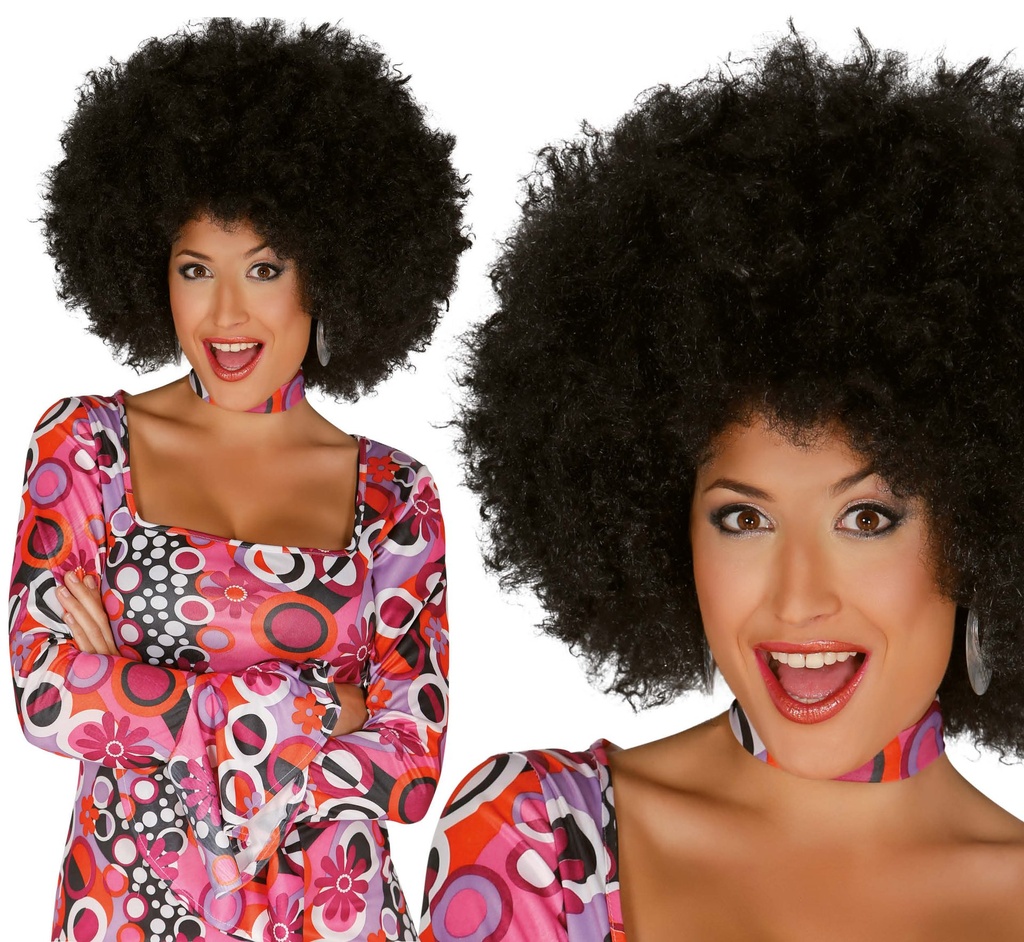 [134241] Peluca Afro Negra Extra