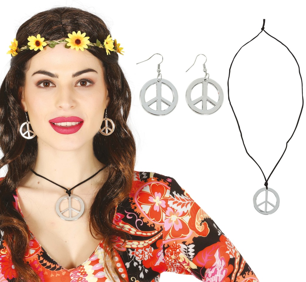 [136370] Conjunto Pendientes y Colgante Hippie