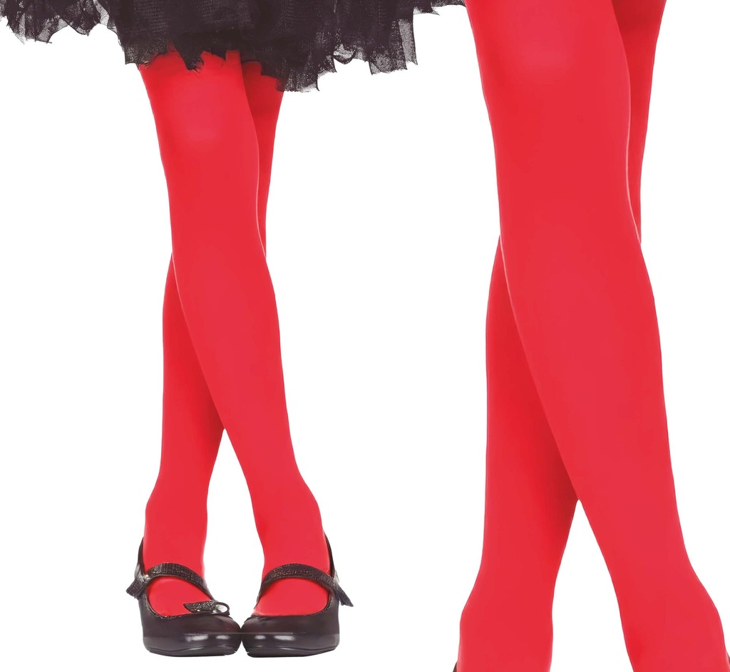 [137691] Panty Liso Rojo Talla 7-12 Años