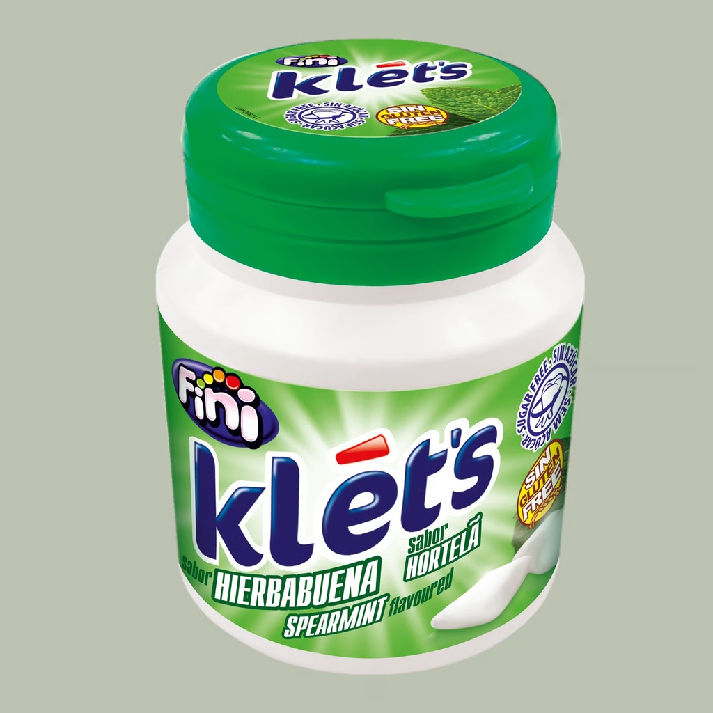 [106869] Klets Chicles Hierbabuena sin Azucar Fini 100 GRS