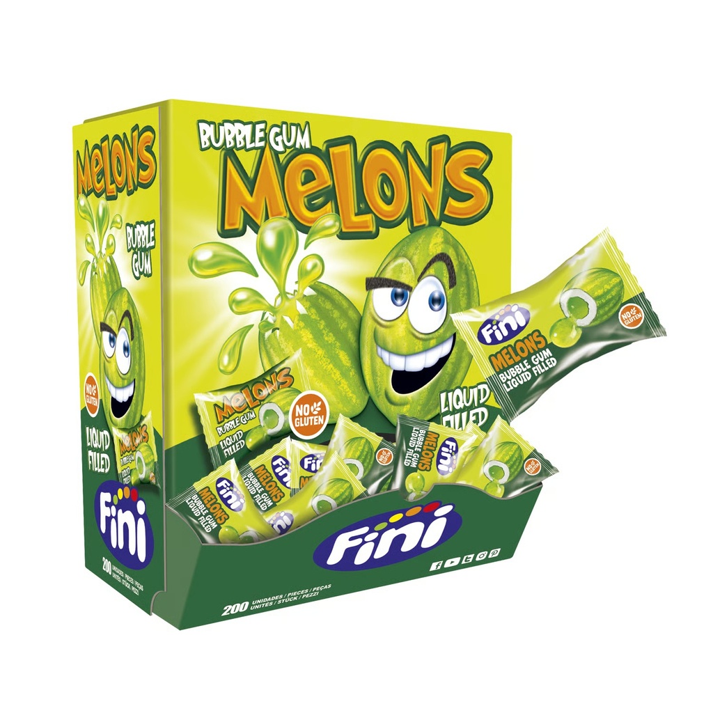 [123564] Chicle Melon Envuelto Fini 10 UDS