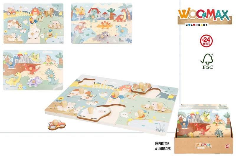 [139181] Puzzle Madera Dinosaurio 7 PZAS