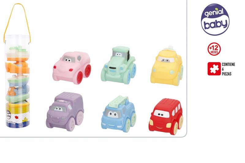 [147132] Vehiculos Vinilo Genial Baby 6 PZAS