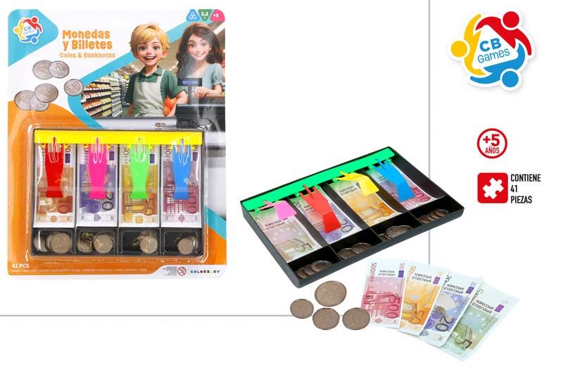 [109201] Bandeja Juego de Euros Billetes y Monedas