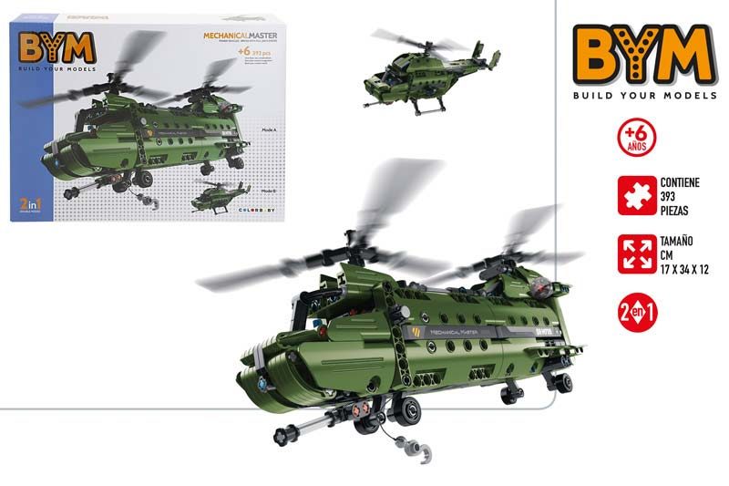[140098] Helicoptero Militar Mechanical 393 PZAS + 6 Años