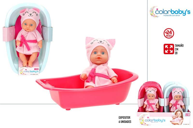 [147188] Bebe 20 CM con Bañera