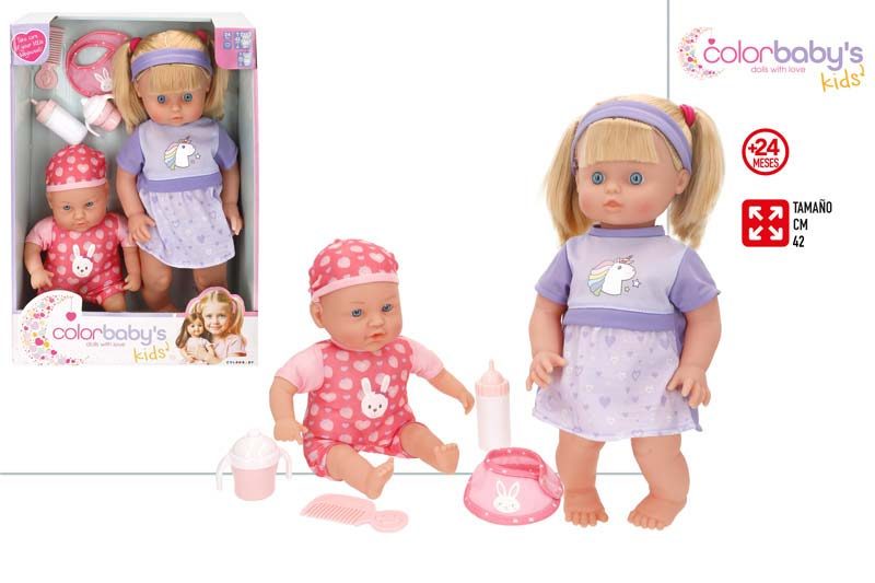 [147189] Muñeca y Bebe con Accesorios