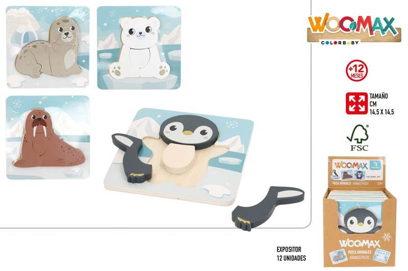 [147209] Puzzle Mini Madera Animals + 12 Meses