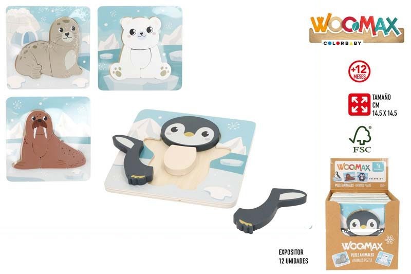 [147209] Puzzle Mini Madera Animals + 12 Meses