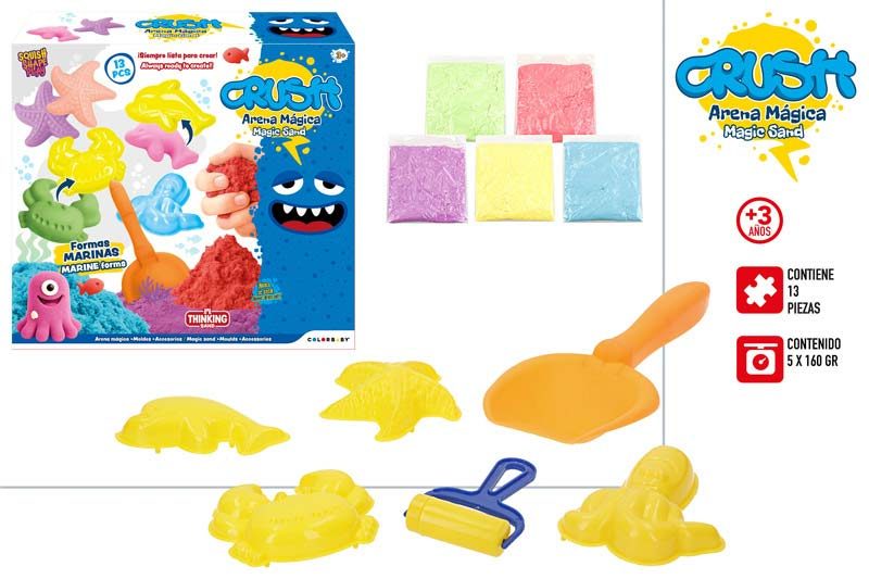 [147213] Arena Magica 5 Colores 13 PZAS + 3 Años