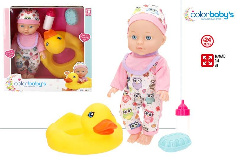 [147225] Bebe con Flotador y Accesorios
