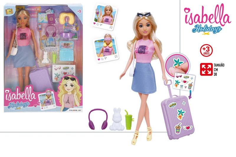[147255] Muñeca Isabella con Accesorios 30 CM