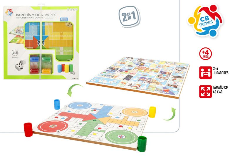 [147260] Juego Parchis y Oca 25 PZAS