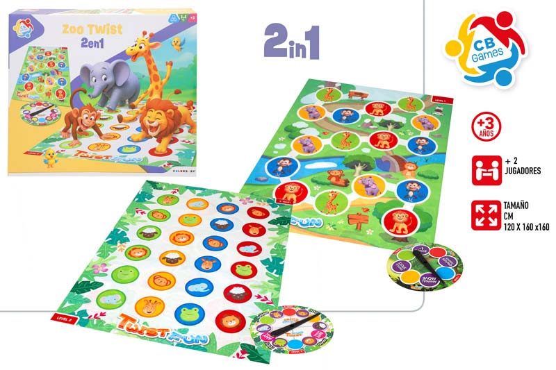 [147261] Juego Twist Animales + 3 Años