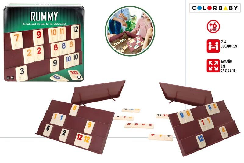 [147275] Rummy en Caja Metal + 6 Años