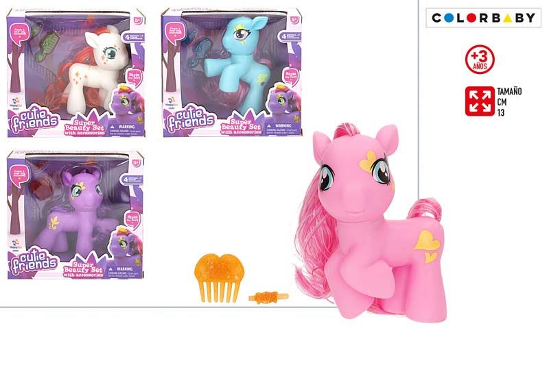 [147283] Pony Cutie Friends con Accesorios 13 CM