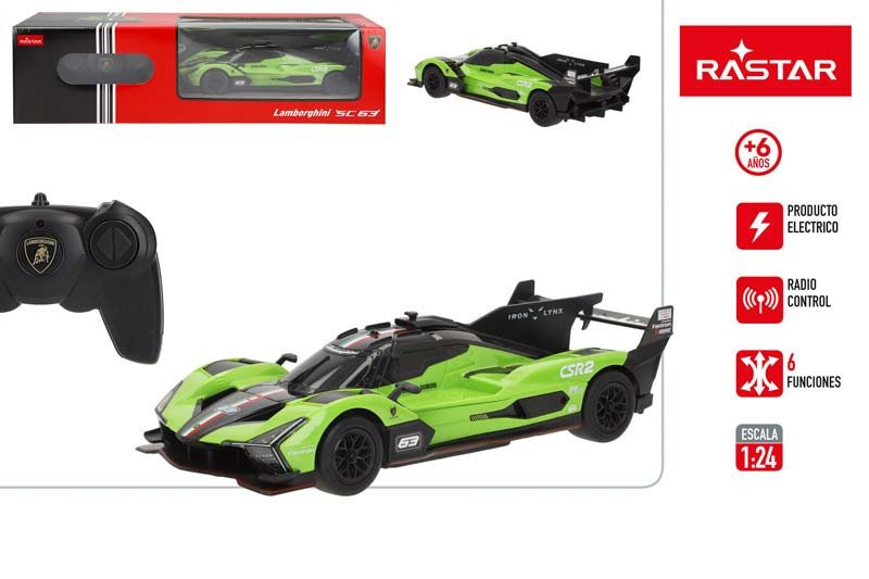 [147287] Coche Rc Lamborghini SC63 1:24 + 6 Años