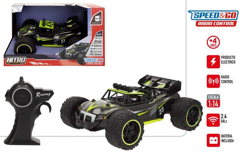[147289] Coche Rc Nitro con Bateria 1:14 2.4G