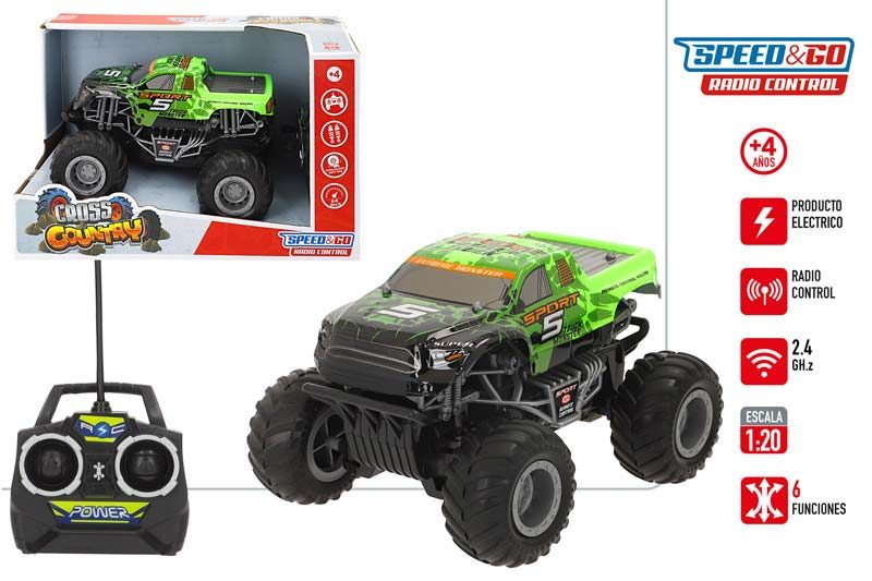 [147293] Coche Rc 4 x 4 Cross Country 1:20