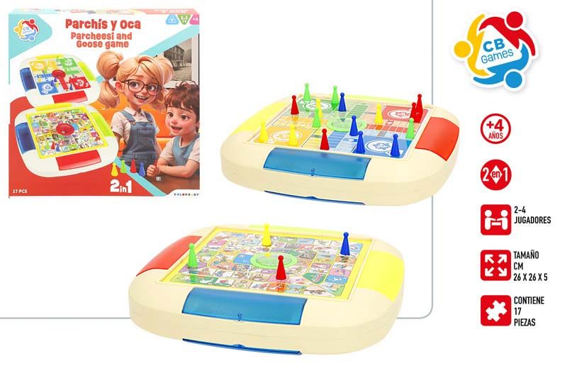 [104601] Juego Parchis/Oca 2 en 1