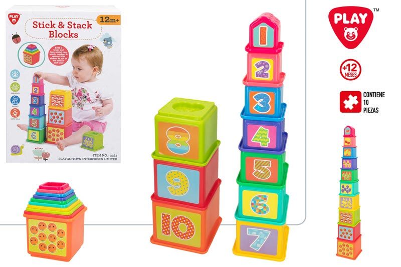 [147299] Juego Bloques Stick Stack + 12 Meses