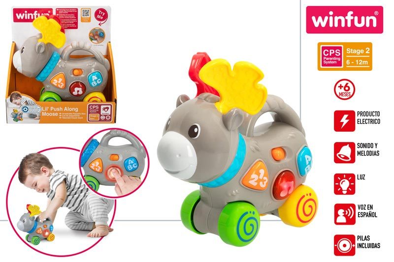 [147304] Winfun Arrastre Alce MUSICAL+6 Meses