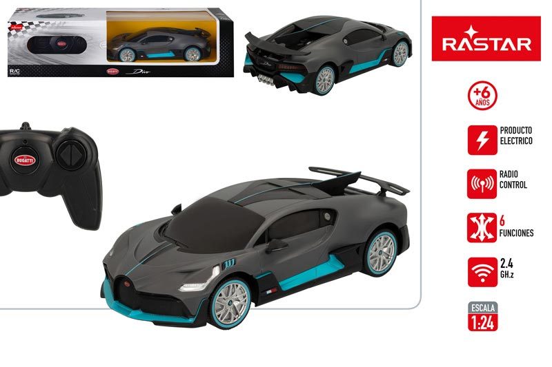 [124883] Coche Rc 1:24 Bugatti Divo Gris