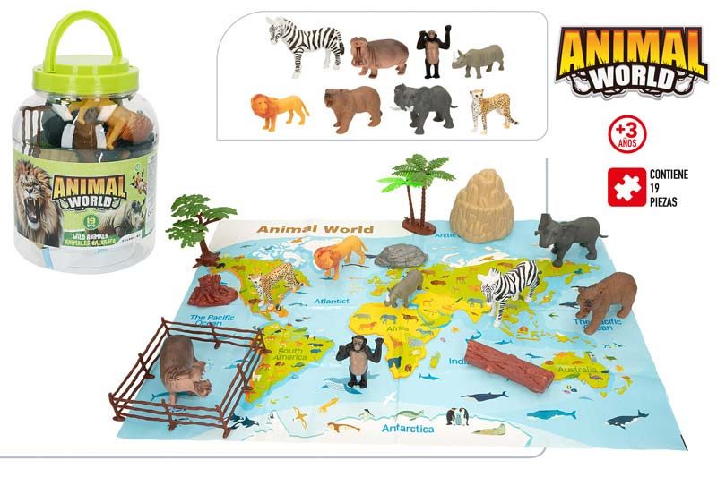 [139153] Figuras Animales Salvajes Animal World 19 PZAS