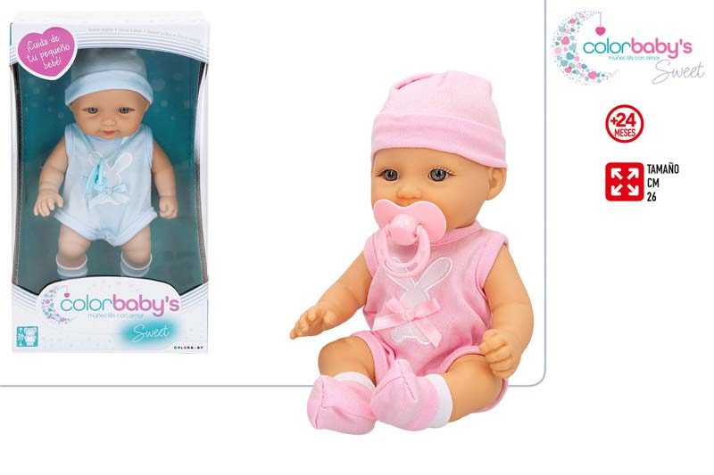 [147330] Muñeca Bebe con Chupete 26 CM