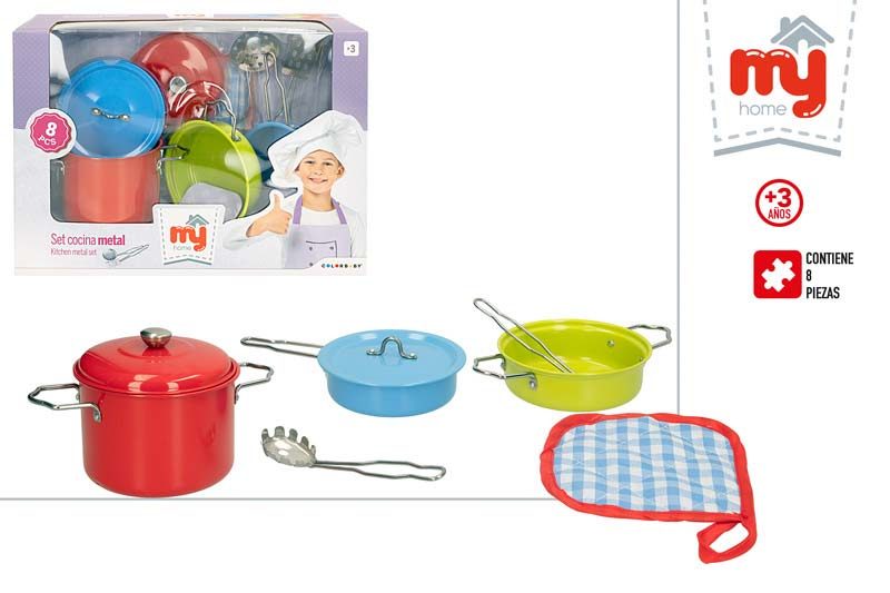 [147331] Utensilios Cocinita Metal 8 PZAS