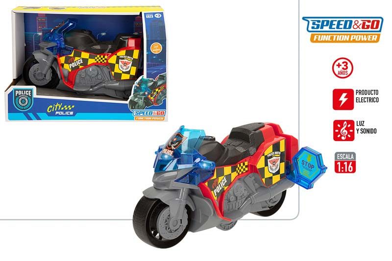 [147332] Moto Police con Luz y Sonido
