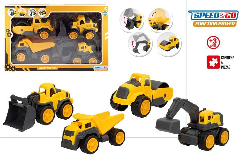 [147334] Vehiculos Construccion 4 PZAS