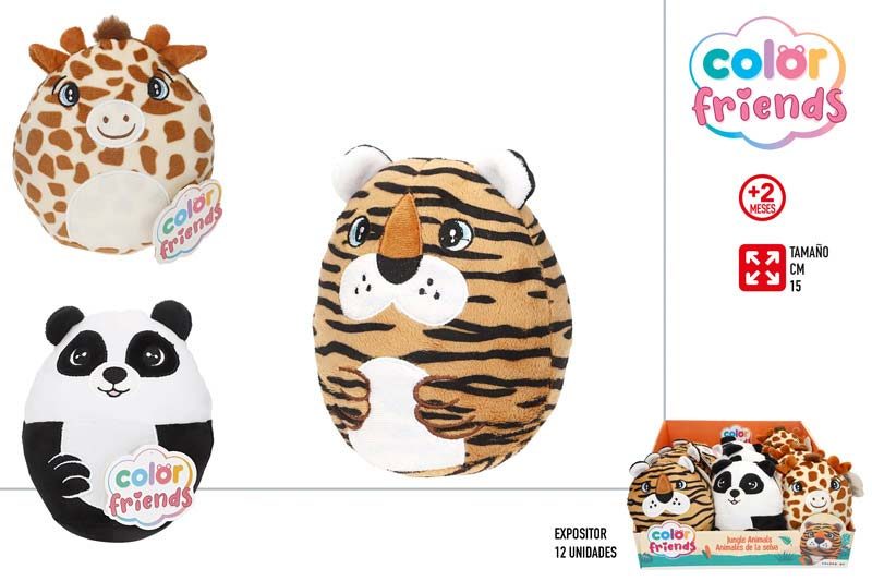 [147341] Figura Peluche Animales 3 Surtidos 15 CM