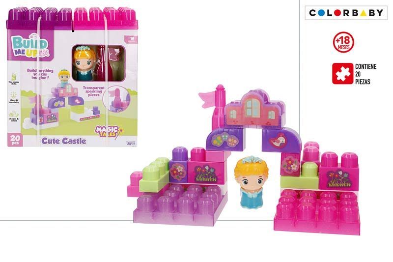 [147348] Set Bloques Castillo 20 PZAS