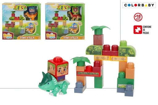 Set Bloques Dino Villa 25 PZAS
