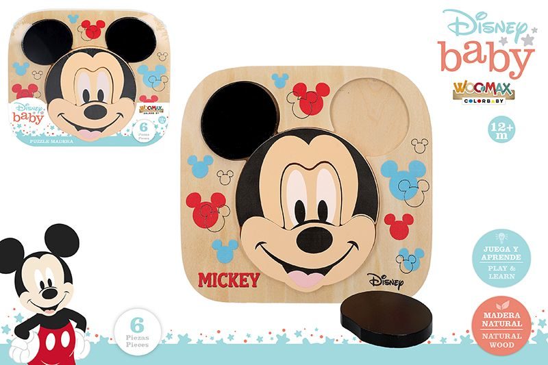 [110229] Puzzle Madera 22X20CM Mickey