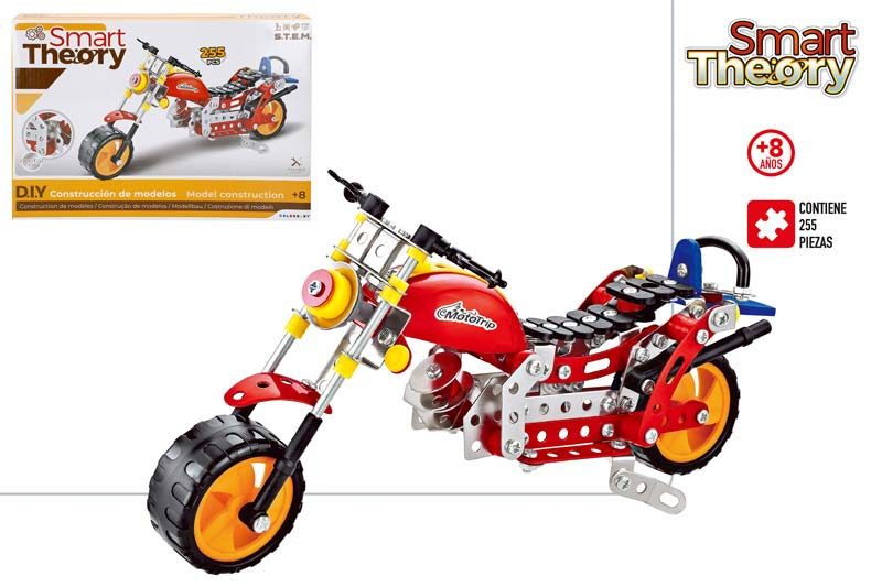 [124889] Mecano Metal Moto 255 PZAS + 8 Años