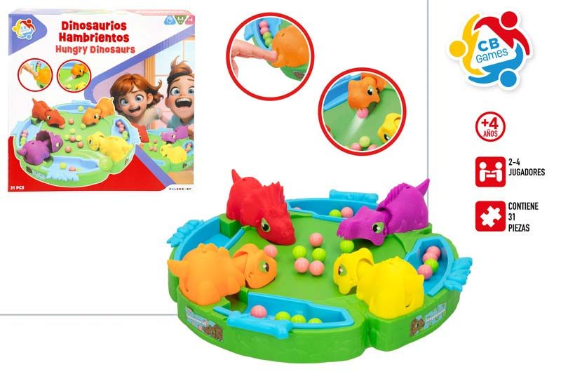 [147361] Juego Dinosaurios Hambrientos 31 PZAS + 4 Años