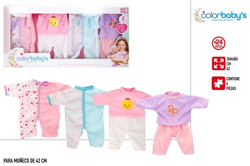 [147362] Trajes Bebe Surtidos 4 UDS